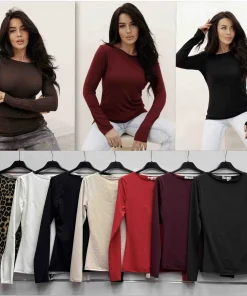 Bluzki Damskie WŁOSKA,Size uni,paczka 6szt, mix kolor