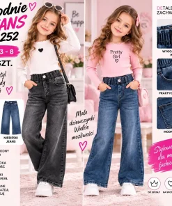 Spodnie JEANSY DZIECIĘCA,size 3-8lat,paczka 10szt,mix kolor