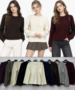 Swetry Damskie WŁOSKA,Size uni,paczka 6szt, mix kolor