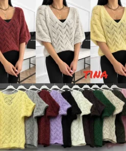 Swetry damskie,size uni,paczka 6szt,mix kolor