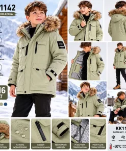 Kurtki DZIECIĘCA,size 8-16lat,Paczka 5szt ,1 kolor