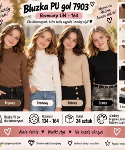 Bluzki DZIECIĘCA,size 134-164,paczka 24szt,mix kolor