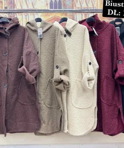 Kurtki Damskie WŁOSKA,Size uni,paczka 6szt, mix kolor