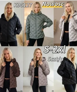 Kurtki damskie,Size s-2xl,paczka 5szt, 1kolor