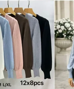 Swetry Damskie ,Size s/m-l/xl,paczka 12szt, mix kolor