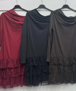 Sukienki Damskie WŁOSKA,Size uni,paczka 6szt, mix kolor
