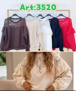 Bluzki Damskie WŁOSKA,Size uni,paczka 6szt, mix kolor