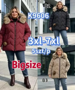 Kurtki damskie,size 3-7xl,Paczka 5szt,1kolor