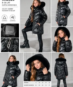 Kurtki DZIECIĘCA,size 8-16lat,Paczka 5szt ,1 kolor