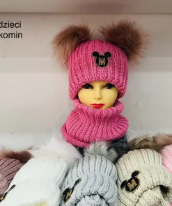 Komplet czapka DZIECIĘCA ,paczka 10szt,mix kolor