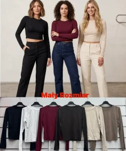 Bluzki Damskie WŁOSKA,Size uni,paczka 6szt, mix kolor