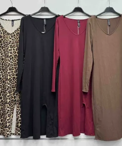 Sukienki Damskie WŁOSKA,Size uni,paczka 6szt, mix kolor
