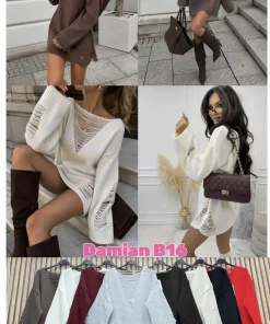 Swetry Damskie WŁOSKA,Size uni,paczka 6szt, mix kolor