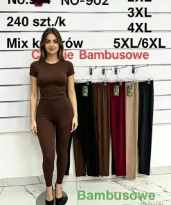 Leginsy Damskie,size 2/3-5/6xl,paczka 12szt,mix kolor