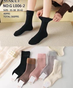Skarpety Damskie,size 35-42,Paczka 40szt,mix kolor