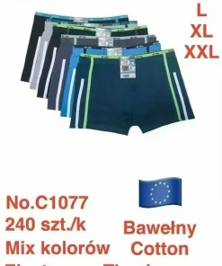 Bokserki MĘSKIE,size m-2xl,paczka 24szt,mix kolor