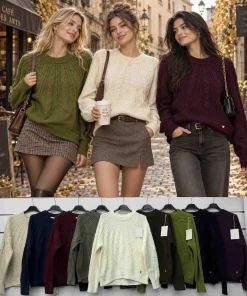 Swetry Damskie WŁOSKA,Size uni,paczka 6szt, mix kolor