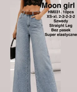 Jeansy Damskie,size xs-xl,Paczka 10szt ,1kolor