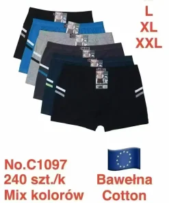 Bokserki MĘSKIE,size m-2xl,Paczka 24szt ,mix kolor