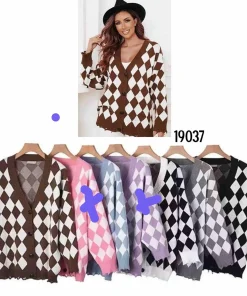 Swetry Damskie WŁOSKA,Size uni,paczka 6szt, mix kolor