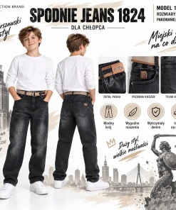 Spodnie JEANSY DZIECIĘCA,size 6-16lat,paczka 12szt,1kolor
