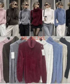 Swetry Damskie,size m/l-xl/2xl,paczka 12szt,mix kolor