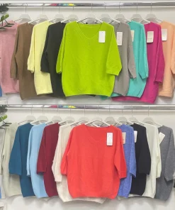 Swetry Damskie WŁOSKA,Size uni,paczka 6szt, mix kolor