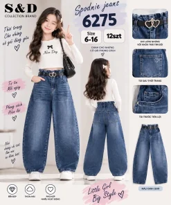 Spodnie JEANSY DZIECIĘCE, size 6-16lat,paczka 12szt,1kolor