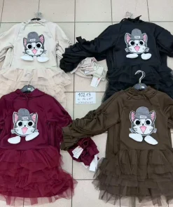 Sukienki DZIECIĘCA,size 4-14lat,paczka 6szt,1kolor