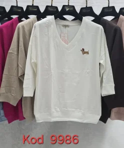 Bluzki Damskie,size uni,Paczka 12szt,mix kolor