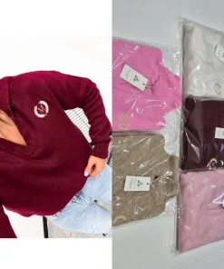 Swetry Damskie,size uni,paczka 6szt,mix kolor