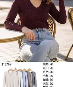 Swetry Damskie WŁOSKA,Size uni,paczka 6szt, mix kolor