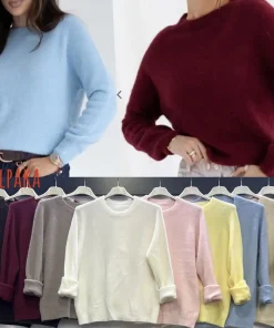 Swetry Damskie WŁOSKA,Size uni,paczka 6szt, mix kolor