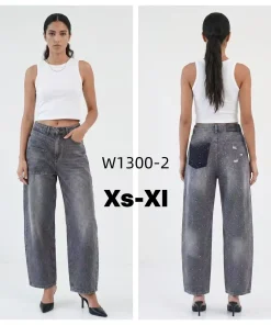 Jeansy Damskie, size xs-xl,paczka 12szt,1kolor