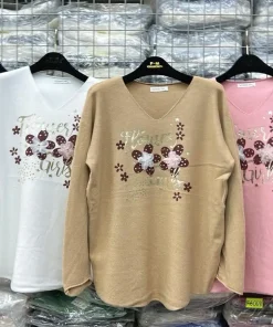 Swetry Damskie ,Size uni,paczka 12szt, mix kolor