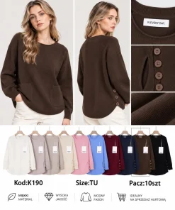 Swetry Damskie ,Size uni,paczka 10szt, mix kolor