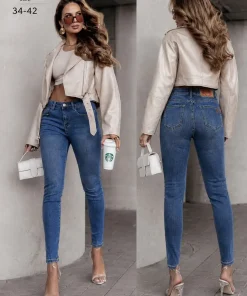 Jeansy Damskie,size 34-42,Paczka 12szt ,1kolor