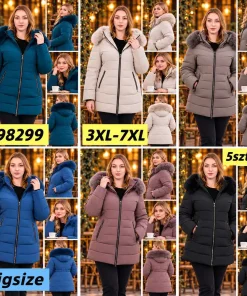 Kurtki damskie,size 3-7xl,Paczka 5szt,1kolor