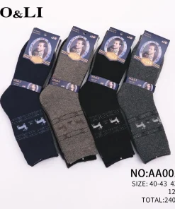 Skarpety MĘSKIE,size 40-46,Paczka 24szt ,mix kolor