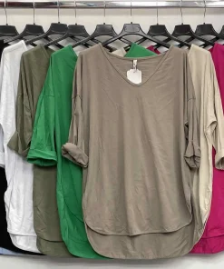 Bluzki Damskie WŁOSKA,Size uni,paczka 6szt, mix kolor