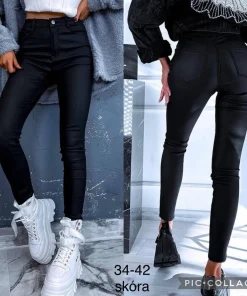 Spodnie skórzane Damskie,size 34-42,Paczka 10szt ,1 kolor