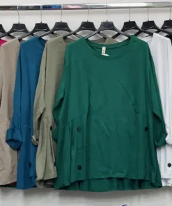 Bluzki Damskie WŁOSKA,Size uni,paczka 6szt, mix kolor