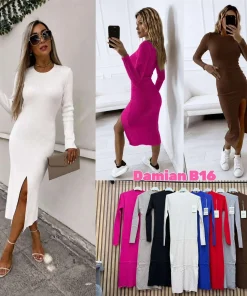 Sukienki Damskie WŁOSKA,Size uni,paczka 6szt, mix kolor