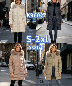 Kurtki damskie,size s-2xl,Paczka 5szt,1kolor