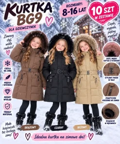 Kurtki DZIECIĘCA,size 8-16lat,paczka 5szt,1kolor