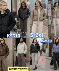 Kurtki damskie ,size s-2xl,Paczka 5szt ,1kolor
