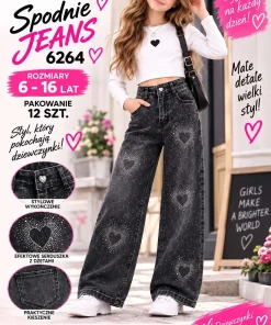 Spodnie JEANSY DZIECIĘCA,size 6-16lat,paczka 12szt,1kolor