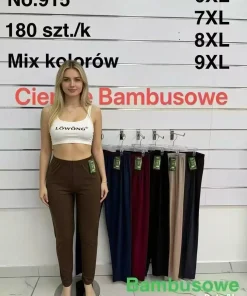 Leginsy Damskie,size 6xl-9xl,paczka 12szt,mix kolor