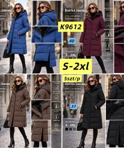 Kurtki damskie,size s-2xl,Paczka 5szt,1kolor
