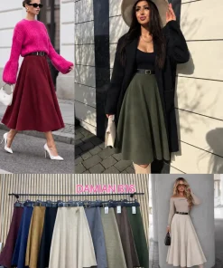 Spódnica długa Damskie WŁOSKA,Size uni,paczka 6szt, mix kolor